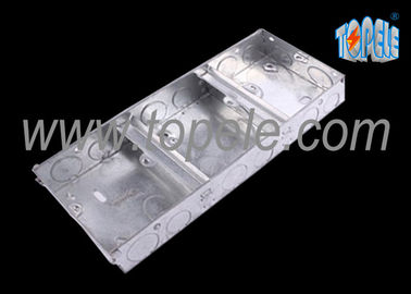 Caja de salida eléctrica de techo metálico cubre 1 + 1 + 1 conducto de banda