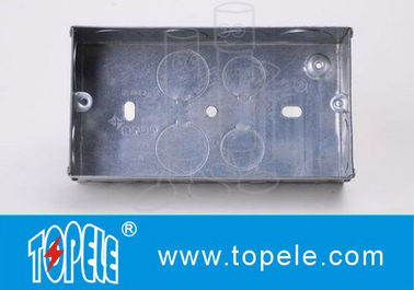 Cajas eléctricas galvanizadas cuadradas y cubiertas para luminarias