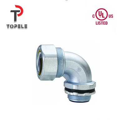 Líquido Estricto Flexible Conducto y Accesorios Conector de acero Ángulo de 90 grados