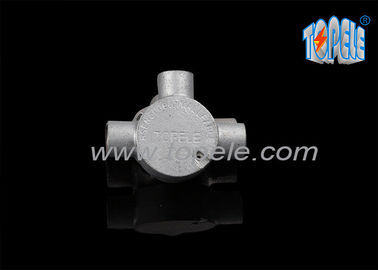 Caja de unión circular de hierro maleable de 3 vías tubo eléctrico BS4568 Tee