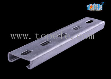 HDG negro con ranura de estribo plano Canal unistrut para soportar conductos 41X 41MM