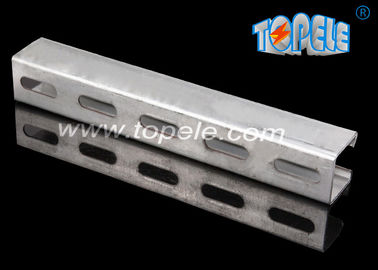 HDG negro con ranura de estribo plano Canal unistrut para soportar conductos 41X 41MM