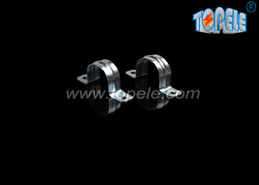 Correa de conducto EMT de acero galvanizado / Correa de silla de montura simple de dos agujeros / Accesorios de conducto EMT revestidos de zinc