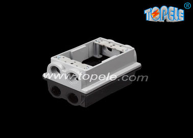 Profundidad de 2 pulgadas Cajas eléctricas resistentes a la intemperie Anillos de extensión con una sola banda /cuatro agujeros, Aluminio