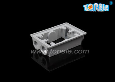 Profundidad de 2 pulgadas Cajas eléctricas resistentes a la intemperie Anillos de extensión con una sola banda /cuatro agujeros, Aluminio