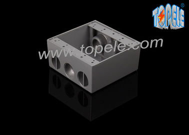 Cajas eléctricas para el circuito de la rama de cableado de aluminio fundido a presión Caja resistente a la intemperie / dos bandas caja de salida eléctrica