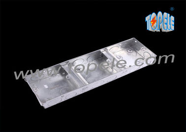 Caja de salida eléctrica de techo metálico cubre 1 + 1 + 1 conducto de banda