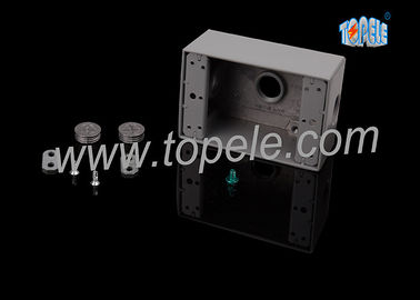 Cajas eléctricas para el circuito de la rama de cableado de aluminio fundido a presión Caja resistente a la intemperie / dos bandas caja de salida eléctrica