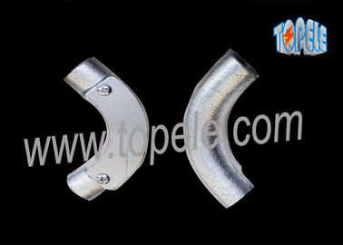 BS4568 Tubo de acero galvanizado canal de hierro maleable intersección Codo 20mm / 25mm