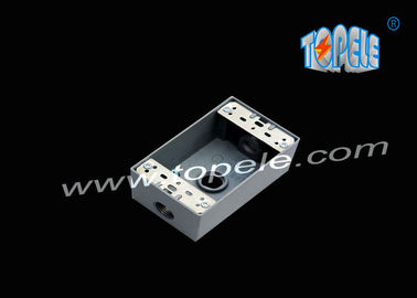 Cajas resistentes a la intemperie de aluminio fundido 3 agujeros / 5 agujeros Cajas de salida de banda única de metal fundido