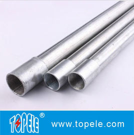 Tubo de acero galvanizado eléctrico BS4568 con acoplador roscado, de 10 pies