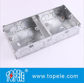 BS4662 Interruptor GI de una banda / dos bandas cajas eléctricas y cubiertas, cajas de conducto GI