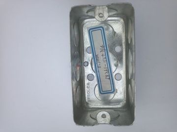 TOPELE 4 ′′ X 2 ′′, 1 - 1/2 'Deep Single Gang Wiring Handy Box, seis knockouts de 1 1/2"