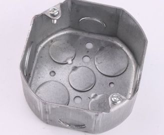 TOPELE 54171, 4 ′′ Cajas de conductos eléctricos galvanizados de acero octogonal, de 2 a 8&quot; de profundidad, 1/2 pulgada Knockou
