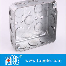 Cajas eléctricas de acero galvanizado y cubiertas / Cajas de conductos cuadrados de 4 pulgadas con knockouts