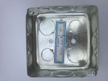 Cajas eléctricas de acero galvanizado y cubiertas / Cajas de conductos cuadrados de 4 pulgadas con knockouts