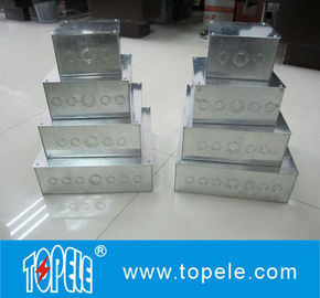 Caja de unión cuadrada de conductos eléctricos de acero, recinto metálico caja exterior Cajas eléctricas y cubiertas