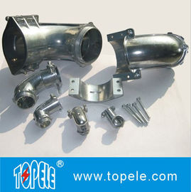 Conducto y accesorios flexibles rectos / 90 grados Conectores de ángulo de compresión de zinc metálico