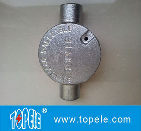 BS4568 Caja de unión eléctrica circular de hierro / aluminio maleable de dos vías - a través del camino