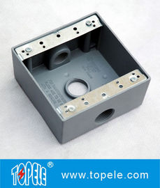 2 Cajas eléctricas resistentes a la intemperie de aluminio