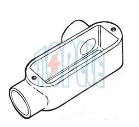 1 pulgada de aluminio LR Tipo IP65 EMT roscado / cuerpo de conducto rígido con cubierta
