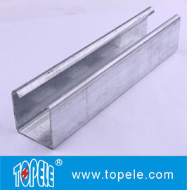 Canal plano 41x25mm, 41x35mm Pre-galvanizado Perforado Canal plano / con ranuras de estribillo de acero Unistrut Canal