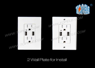 Cargador USB inteligente de alta velocidad 15A manipulador - toma de corriente resistente sólo para uso en interiores