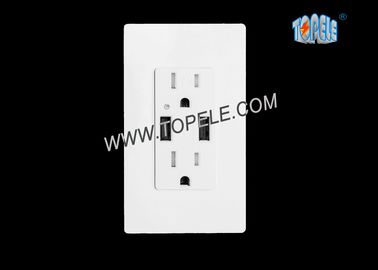 Cargador USB inteligente de alta velocidad 15A manipulador - toma de corriente resistente sólo para uso en interiores