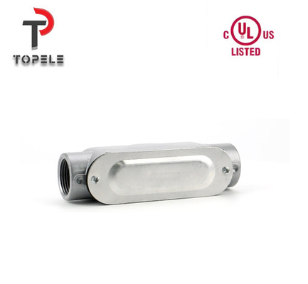 C Cuerpo de conducto rígido de aluminio roscado con caja de salida resistente a la corrosión Lista UL
