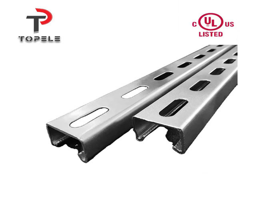 Bline galvanizado Unistrut canal de metal para el sistema de soporte 1,5 mm
