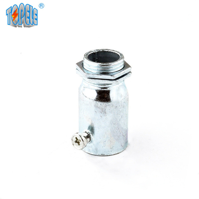 Terminal EMT Connector Electro Galvanized del IEC 61386 Acero