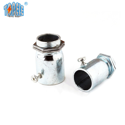 Terminal EMT Connector Electro Galvanized del IEC 61386 Acero