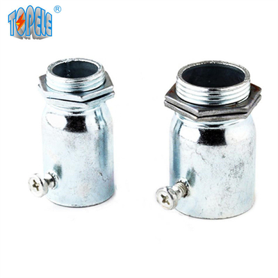 Terminal EMT Connector Electro Galvanized del IEC 61386 Acero