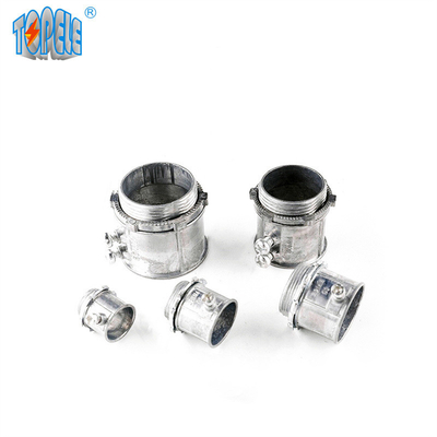 tipo cinc del tornillo de presión del conector del IEC 61386 Emt de 25m m 32m m de la plata