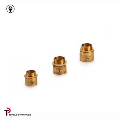 Máquina CNC Adaptador de manguera de conducto macho de latón, Adaptador de manguera macho de latón