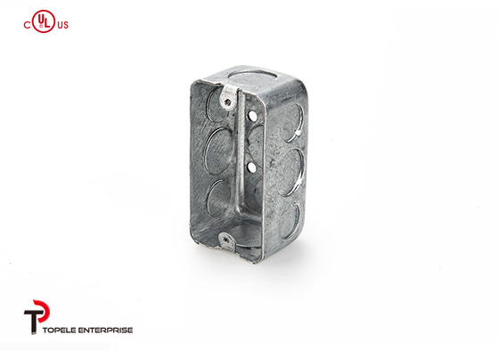 TOPELE 4 ′′ X 2 ′′, 1 - 1/2 'Deep Single Gang Wiring Handy Box, seis knockouts de 1 1/2"