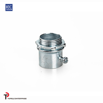 tipo cinc del tornillo de presión del conector del IEC 61386 Emt de 25m m 32m m de la plata