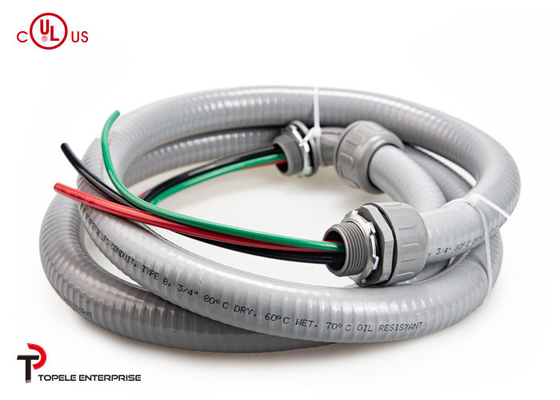 La UL del conducto de Grey Nonmetallic Weatherproof Liquid Tight enumeró