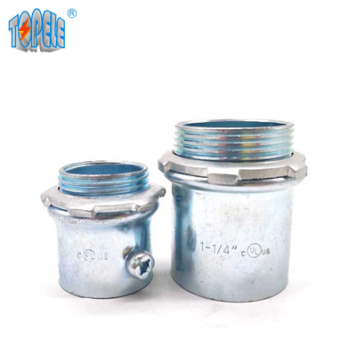 Compresión de los conectores de EMT Steel Set Screw/tipo galvanizados del tornillo de presión
