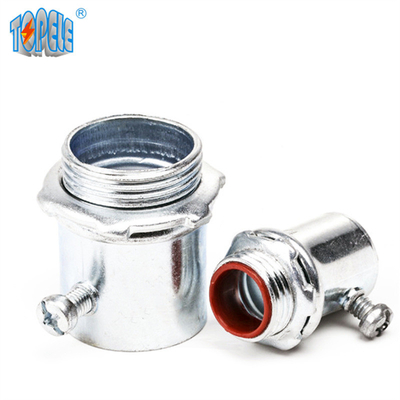 Conectores de Topele EMT Steel Set Screw con SIN la garganta plástica