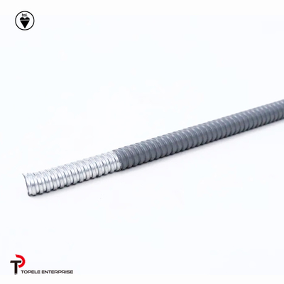 Acero galvanizado eléctrico PVC conducto flexible y accesorios gris