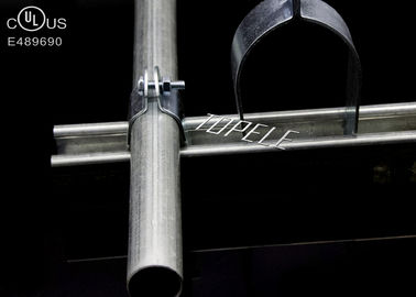 Clampas de tubos de acero galvanizado estándar UL, correa de apoyo de acero inoxidable tamaño personalizado