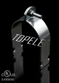Clamps de tubería de acero UL / Clamps de soporte galvanizado para tuberías rígidas, acabado de superficie galvanizado