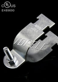 Clamps de tubería de acero UL / Clamps de soporte galvanizado para tuberías rígidas, acabado de superficie galvanizado