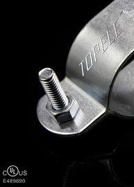 Clampas de tubería de acero galvanizado / correas de apoyo de acero inoxidable para conductos EMT de montaje