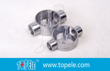 TOPELE 25MM Caja de unión de aluminio galvanizado sumergido en caliente / Caja de conducto metálico con normas BS4568 /