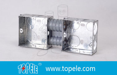 Cajas eléctricas / Caja de conducto de metal estándar británico de 2 bandas con PVC, caja de interruptores