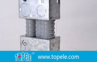 Cajas eléctricas / Caja de conducto de metal estándar británico de 2 bandas con PVC, caja de interruptores