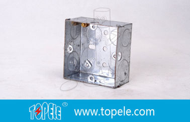 Cajas eléctricas y cubiertas de acero pre-galvanizado, caja BS estándar británica para interruptores