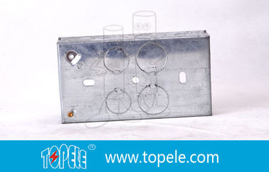 Caja de conducto eléctrico de metal galvanizado, Cajas eléctricas cuadradas y cubiertas para luminarias